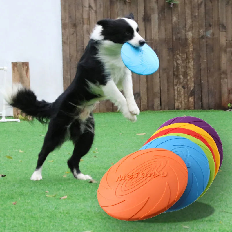 Indestructible Silicone Dog Frisbee – 15 cm